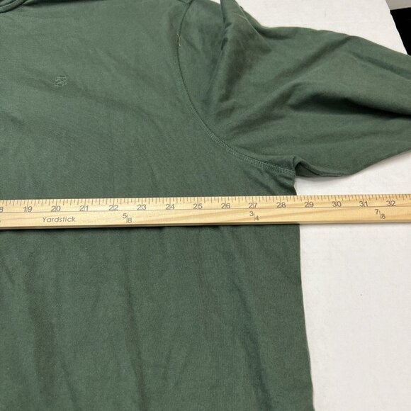 Izod Saltwater Mens 2XLT 1/4 Zip Pullover Sweatshirt Green Relaxed Fit Collar - Picture 4 of 6
